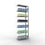 Anbauregal, Fachbodenregal Stecksystem MULTIplus150, 3000 x 1000 x 400 mm (HxBxT), 7 Fachböden, Kreuzstrebe, verzinkt