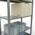 Grundregal, Fachbodenregal Stecksystem MULTIplus150, 2000 x 1000 x 500 mm (HxBxT), 5 Fachböden, Kreuzstrebe, verzinkt