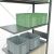 Anbauregal, Fachbodenregal Stecksystem MULTIplus150, 3000 x 1000 x 500 mm (HxBxT), 7 Fachböden, Kreuzstrebe, verzinkt