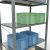 Grundregal, Fachbodenregal Stecksystem MULTIplus150, 2000 x 1000 x 600 mm (HxBxT), 5 Fachböden, Kreuzstrebe, verzinkt