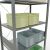 Grundregal, Fachbodenregal Stecksystem MULTIplus150, 3000 x 1000 x 600 mm (HxBxT), 7 Fachböden, Kreuzstrebe, verzinkt