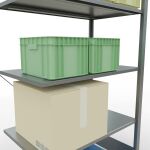 Anbauregal, Fachbodenregal Stecksystem MULTIplus150, 2000 x 1000 x 600 mm (HxBxT), 5 Fachböden, Kreuzstrebe, verzinkt