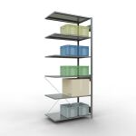 Anbauregal, Fachbodenregal Stecksystem MULTIplus150, 2500...