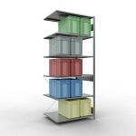 Anbauregal, Fachbodenregal Stecksystem MULTIplus150, 2500...