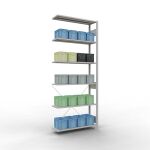 Anbauregal, Fachbodenregal Stecksystem MULTIplus150, 2500...