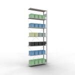 Anbauregal, Fachbodenregal Stecksystem MULTIplus150, 3000...