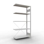 Anbauregal, Fachbodenregal Stecksystem MULTIplus150, 2000...