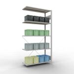 Anbauregal, Fachbodenregal Stecksystem MULTIplus150, 2000...