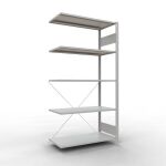 Anbauregal, Fachbodenregal Stecksystem MULTIplus150, 2000...