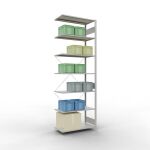 Anbauregal, Fachbodenregal Stecksystem MULTIplus150, 3000...