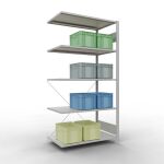Anbauregal, Fachbodenregal Stecksystem MULTIplus150, 2000...