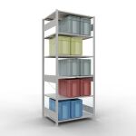 Grundregal, Fachbodenregal Stecksystem MULTIplus150, 2500...