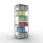 Grundregal, Fachbodenregal Stecksystem MULTIplus150, 3000...