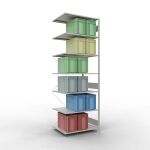 Anbauregal, Fachbodenregal Stecksystem MULTIplus150, 3000...