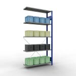 Anbauregal, Fachbodenregal Stecksystem MULTIplus150, 2000...