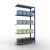 Anbauregal, Fachbodenregal Stecksystem MULTIplus150, 2000 x 1000 x 400 mm (HxBxT), 5 Fachböden, Kreuzstrebe, RAL 5010/verzinkt