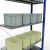Anbauregal, Fachbodenregal Stecksystem MULTIplus150, 2000 x 1000 x 400 mm (HxBxT), 5 Fachböden, Kreuzstrebe, RAL 5010/verzinkt