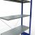 Anbauregal, Fachbodenregal Stecksystem MULTIplus150, 2000 x 1000 x 400 mm (HxBxT), 5 Fachböden, Kreuzstrebe, RAL 5010/verzinkt