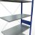 Anbauregal, Fachbodenregal Stecksystem MULTIplus150, 3000 x 1000 x 500 mm (HxBxT), 7 Fachböden, Kreuzstrebe, RAL 5010/verzinkt