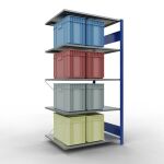 Anbauregal, Fachbodenregal Stecksystem MULTIplus150, 2000...