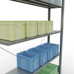 Stecksystem Anbauregal - 2000x1300x300 mm, Typ 150 kg