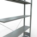 Stecksystem Anbauregal - 2000x1300x300 mm, Typ 150 kg