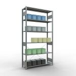 Stecksystem Grundregal - 2500x1300x400 mm, Typ 150 kg