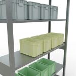 Stecksystem Grundregal - 2500x1300x400 mm, Typ 150 kg