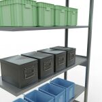 Stecksystem Anbauregal - 2500x1300x400 mm, Typ 150 kg