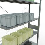 Stecksystem Anbauregal - 3000x1300x400 mm, Typ 150 kg