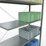 Stecksystem Anbauregal - 3000x1300x500 mm, Typ 150 kg