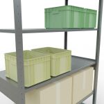 Stecksystem Grundregal - 2500x1300x600 mm, Typ 150 kg