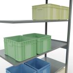 Stecksystem Anbauregal - 2500x1300x600 mm, Typ 150 kg