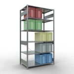 Stecksystem Grundregal - 2500x1300x800 mm, Typ 150 kg