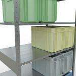 Stecksystem Grundregal - 2500x1300x800 mm, Typ 150 kg