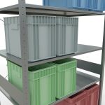 Stecksystem Grundregal - 3000x1300x800 mm, Typ 150 kg