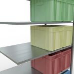 Stecksystem Anbauregal - 2500x1300x800 mm, Typ 150 kg