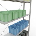 Stecksystem Anbauregal - 3000x1300x300 mm, Typ 150 kg