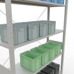 Stecksystem Grundregal - 3000x1300x400 mm, Typ 150 kg