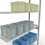 Stecksystem Anbauregal - 2500x1300x400 mm, Typ 150 kg