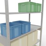 Stecksystem Grundregal - 2500x1300x500 mm, Typ 150 kg