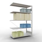 Stecksystem Anbauregal - 2000x1300x600 mm, Typ 150 kg