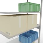 Stecksystem Anbauregal - 2500x1300x600 mm, Typ 150 kg