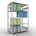 Stecksystem Grundregal - 2000x1300x800 mm, Typ 150 kg