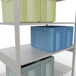 Stecksystem Grundregal - 2500x1300x800 mm, Typ 150 kg