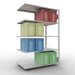 Stecksystem Anbauregal - 2000x1300x800 mm, Typ 150 kg