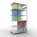 Stecksystem Anbauregal - 2500x1300x800 mm, Typ 150 kg