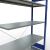 Anbauregal, Fachbodenregal Stecksystem MULTIplus150, 2000 x 1300 x 500 mm (HxBxT), 5 Fachböden, Kreuzstrebe, RAL 5010 enzianblau/verzinkt
