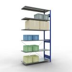 Anbauregal, Fachbodenregal Stecksystem MULTIplus150, 2500...
