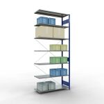 Anbauregal, Fachbodenregal Stecksystem MULTIplus150, 3000...